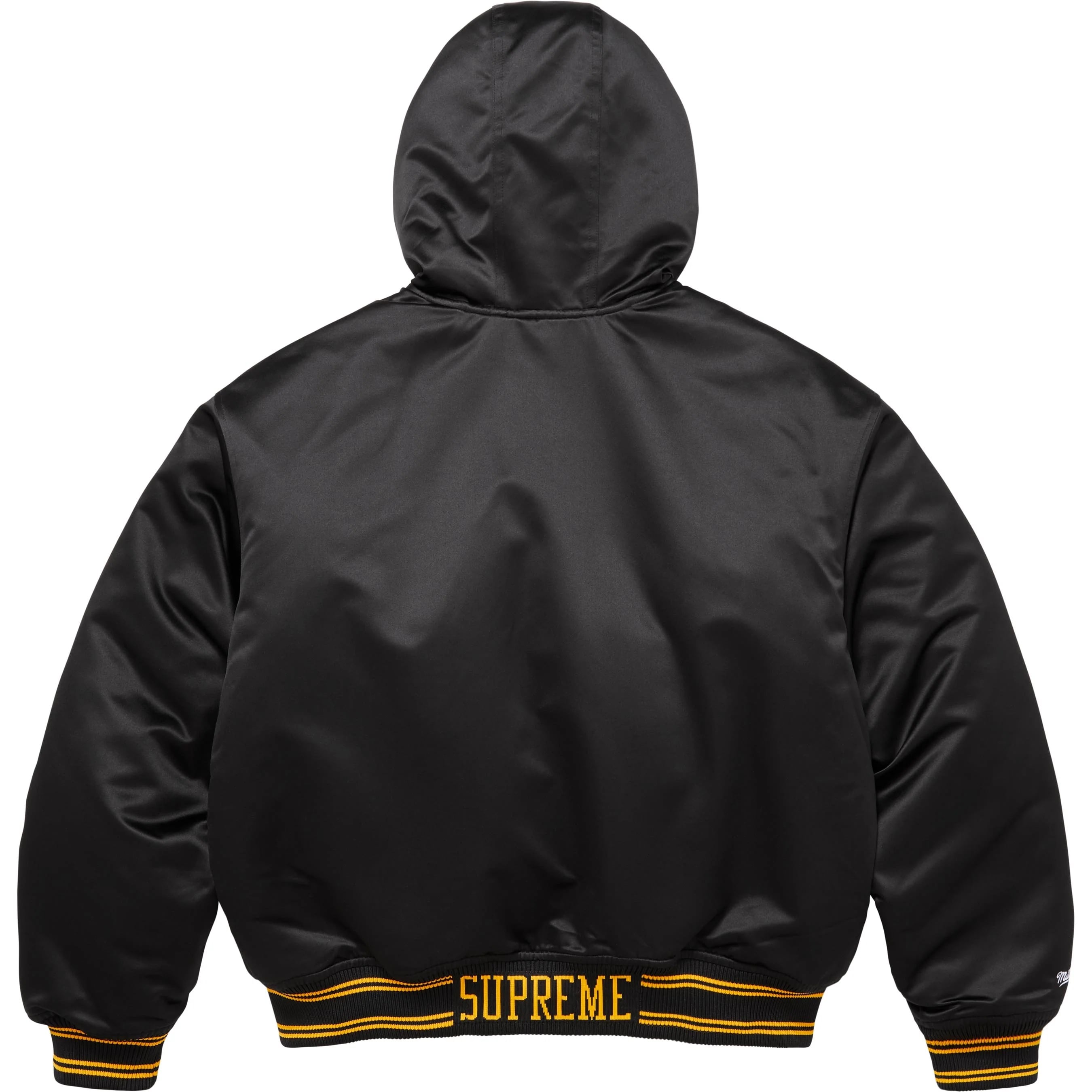 Supreme®/Mitchell & Ness® Lined Hooded Satin Varsity Jacket view 7